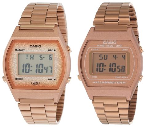 casio rose gold watch fake